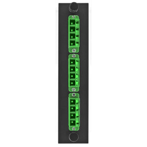Hubbell FSPNLCQS3GN 12 LC Quad Adapter Panel