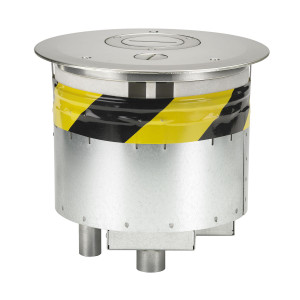 Hubbell S1R8PTFFNKL Through Floor Fitting - Satin Nickel