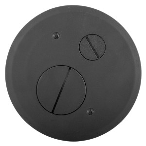 Hubbell S1R4FFCVRBLK Round Cover Assembly