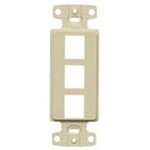 NetSelect Decorator Frame 1 Gang 3 Port White
