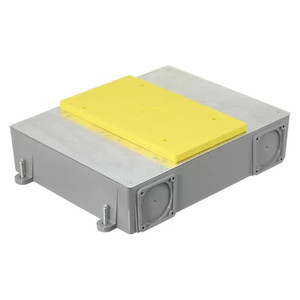 Hubbell CFB4G30PFBE 4-Gang Concrete Floorbox