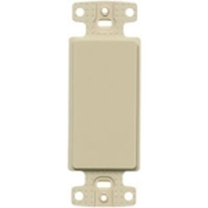 NetSelect Decorator Frame 1 Gang Adapter Blank Ivory