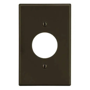 Hubbell PJ7 Polycarbonate Wallplate - Brown