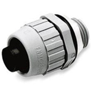 Hi-Impact LiquidTight Fitting 0.75in. Straight Male Non-Metallic Gray