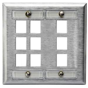 Hubbell SSFL29 2 Gang Face Plate