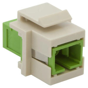 Hubbell Snap-Fit LC-Duplex Green - SFFLCSGNW