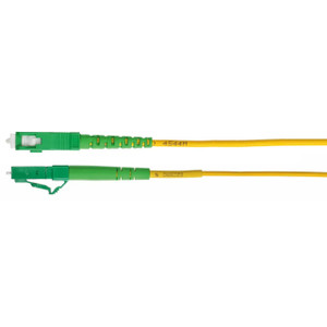 Hubbell SFHRCSCSCAS3SM OS2 SC to SC Simplex Fiber Patch Cord – 9.8 ft (3 m) – Yellow