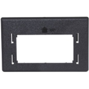 Hubbell Furniture Plate Reducing Adapter Herman Miller 2.982in. X 1.882in. Black