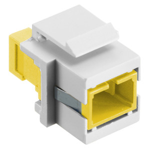 Hubbell SFFSCSYW SC Simplex Connector