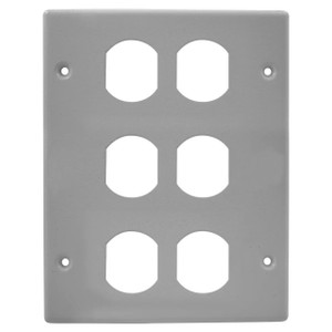 Hubbell HBL6747BBBGY 3 Gang Cover Plate