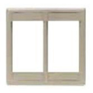 iStation Modular Plate Frame Double Gang Black