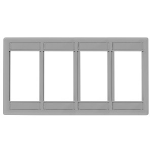 Hubbell IMF4GY 4-Gang Wallplate