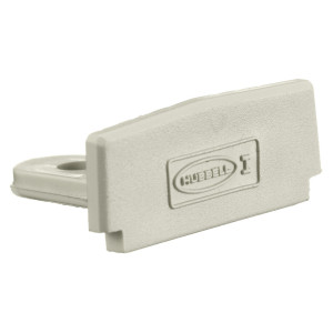 Hubbell WallTrak1 Series End Cap Office White - PW1EC