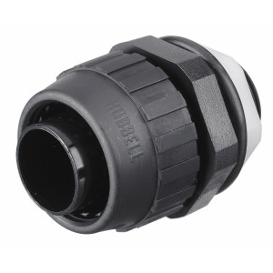 Hubbell P075NBKA Straight Connector
