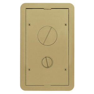 Hubbell 2/4G Carpet Furniture Cover Brass - 24GCFFCVRBRS