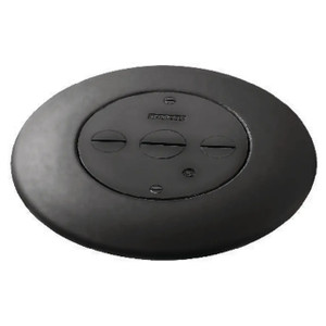 Hubbell FRF3BK Flush Furnish Feed Plate