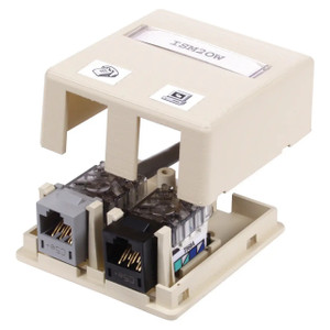 Hubbell HSB2OWP Surface Mount Box - 2 Port