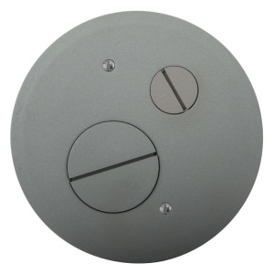 Hubbell S1R4FFCVRGRY Furniture Feed Round Cover