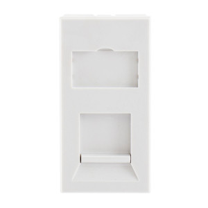 Hubbell Module UK Shuttered 50 X 25MM White Pack of 150 - HB
