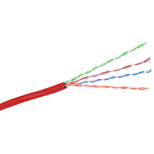 Hubbell Cable Link C6 Plenum Reelex Red - HC6RPER