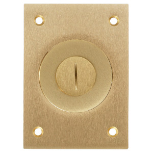 Hubbell S2425 Rectangular Brass Floor Box Cover