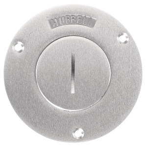 Hubbell SA2925 Round Floor Box Cover - Aluminum
