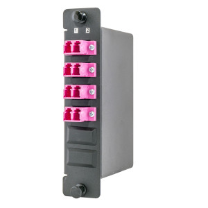 Hubbell Fiber Cassette 40G LC-MT OM4 8F Violet - OCLCD40G8VI