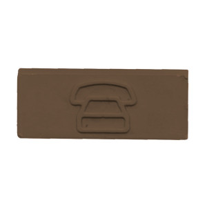 Hubbell IBN100T Telephone Jack - Brown