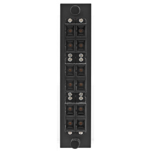 Hubbell FSPNSCDS6BK 12-Fiber SC Duplex Adapter