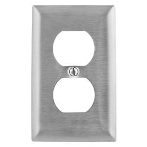 Hubbell SSJ8 Jumbo Stainless Steel Plate