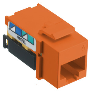 Hubbell NSJ6OR24 Cat6 Jack - Orange