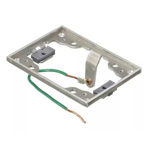 Hubbell 1-Gang Cover Flange With Ground Wire Rectangular Aluminum - SA5017GR