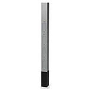 Hubbell Aluminum Service Pole 3 Service 15ft. 2in. Blank Pole Divider 4 Decorator Device Knockouts Gray **Drop Ship Only**