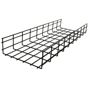 Hubbell 8in x 18in Wire Basket Tray - HBT0818SBK
