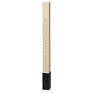 Hubbell Aluminum Service Pole 3 Service 15ft. 2in. Blank Pole Divider 4 Decorator Device Knockouts Ivory **Drop Ship Only**