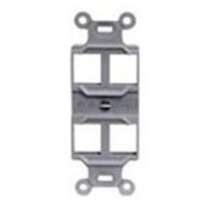 Outlet Frame  Duplex 106  4 Port  White