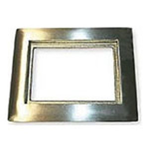 Rectangular Carpet Flange  1 Gang  Brass