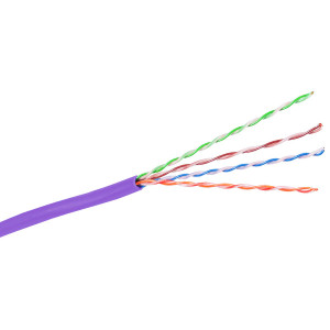 Hubbell Cable Link C6 Plenum Reelex Purple - HC6RPEP