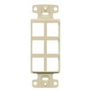 NetSelect Decorator Frame  1 Gang  6 Port  White