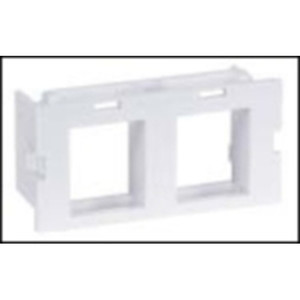 Hubbell Plate, Module,WM 2A,2PORT,10PK,WH