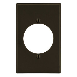 Hubbell Wallplate 1-Gang 2.15in. in. Opening Brown - P724