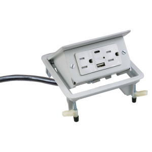 Hubbell WSBUSB2X2AC5WHT USB 2AC Outlet