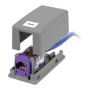 Hubbell HSB1GYP Surface Mount 1 Port