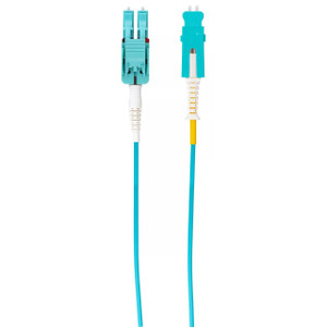 Hubbell DFHPCSNLCF2MM OM3 Duplex Fiber Patch Cord – 6.6 ft (2 m) – Aqua