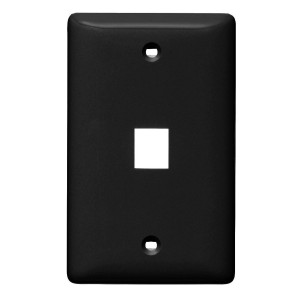 Hubbell NSP11BK 1 Port Wall Plate