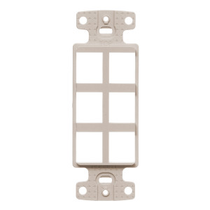 Hubbell NS616LA 6 Port Decorator Frame
