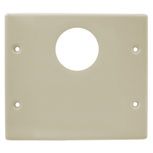 Hubbell HBL4747JXIV 2-Gang Round/Blank Plate