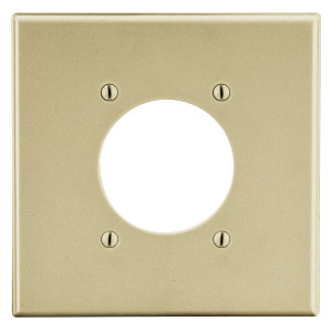 Hubbell PJ703I 2-Gang Wallplate - Ivory