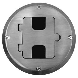 Hubbell RF515SS 1-Gang Floor Box