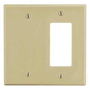 Hubbell Wallplate 2-Gang Decorator Blank - P1326I